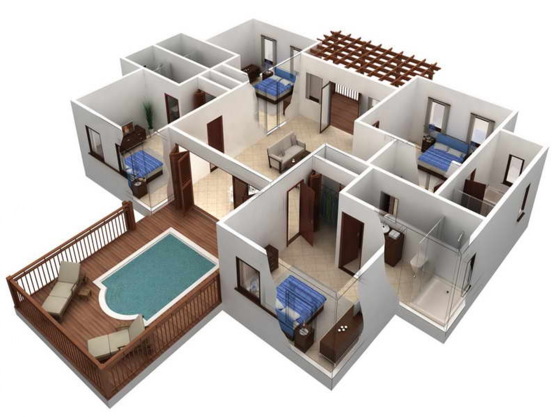 Contoh Hasil Desain Rumah Menggunakan Floor Plan Creator for Android