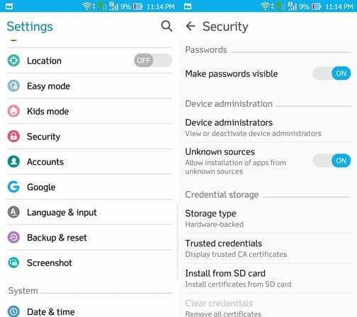 Enable Unknown Sources | | iRoot APK for Android & PC