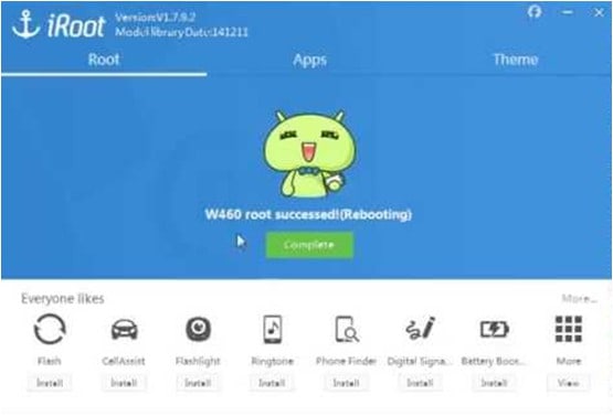 Root successed reboot Android device | | iRoot APK for Android & PC