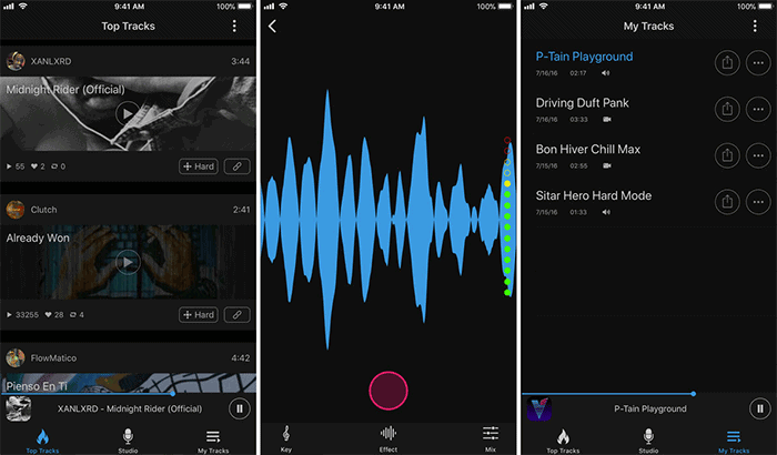 Voloco Karaoke iPhone App Screenshot | | 5 Best karaoke apps for iPhone and iPad Users