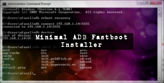 minimal adb fastboot comands