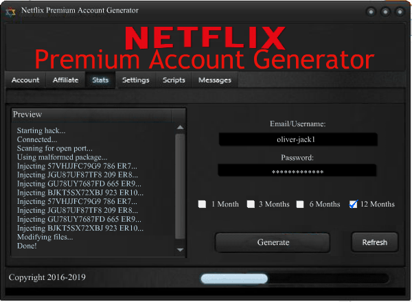 Netflix Premium Account Generator | | Free Premium Netflix Accounts & Passwords 2019