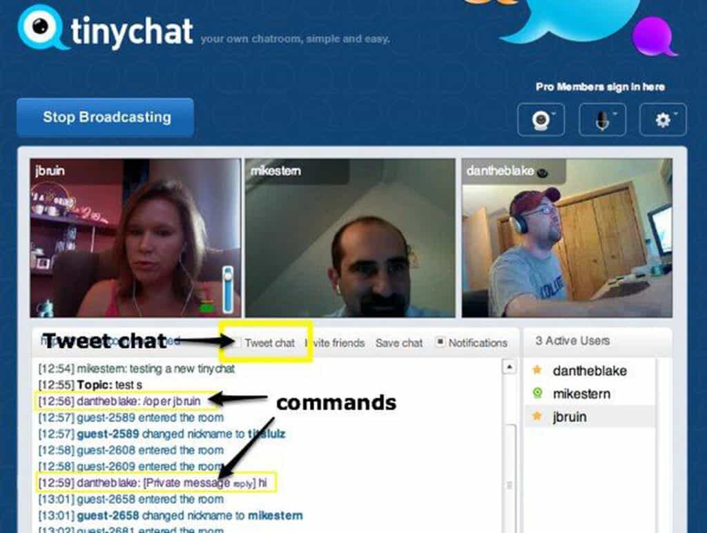 Tinychat sites like Omegle