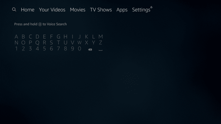 hover over search icon