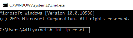 netsh int ip reset | | Ethernet Doesn’t Have A Valid IP Configuration Windows 10 FIX