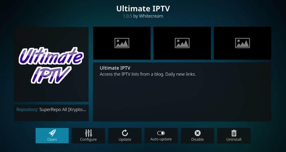 How to Download and Install Ultimate IPTV Kodi Addon