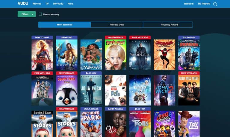 vudu movies