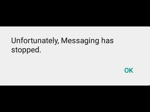 Messages has stopped error