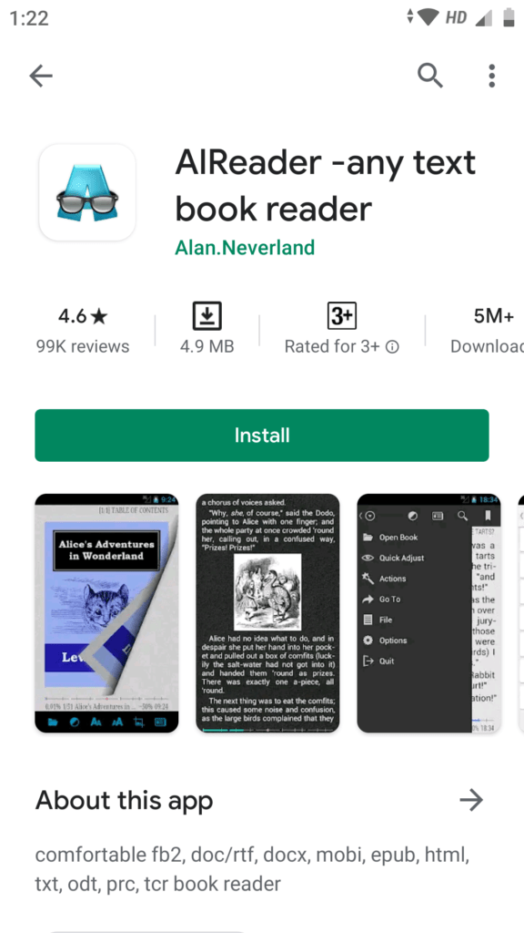 alreader | | Best Ebook Reader Apps for Android and iOS