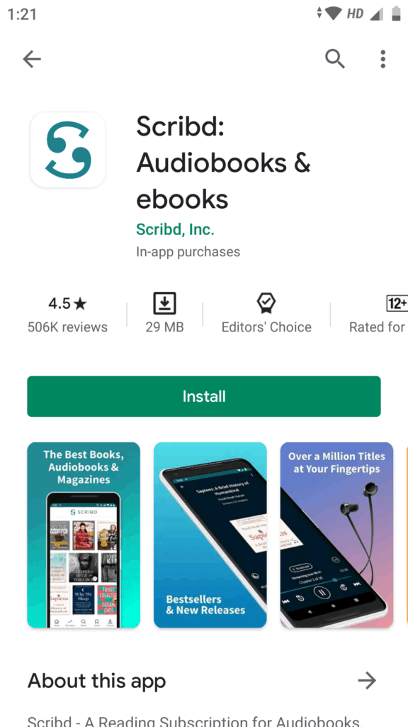 scribd | | Best Ebook Reader Apps for Android and iOS