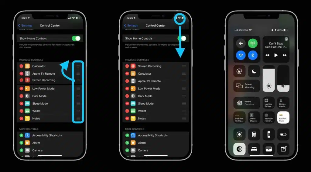 Customize the Control Panel