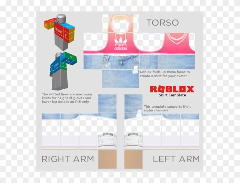 SHIRT CLEAR/ TRANSPARENT TEMPLATE, Create shirts, Roblox shirt, Shirt  template