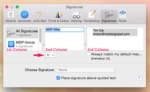 yosemite macmail preferences sig setup1 | | How to Add a Fancy Email Signature on Mac