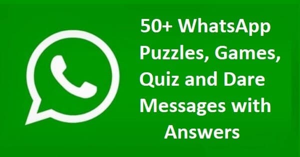 WhatsApp Puzzle | | Whatsapp Dare Games Messages & Questions with Answers 2022