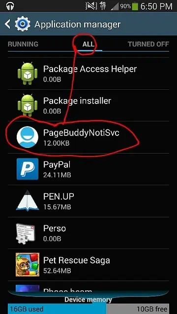 Pagebuddynotisvc | | What is Pagebuddynotisvc