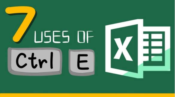 Ctrl e not working in Excel