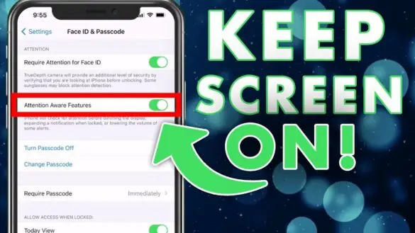 How to keep iPhone screen on