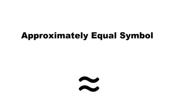 Approximately Equal Symbol