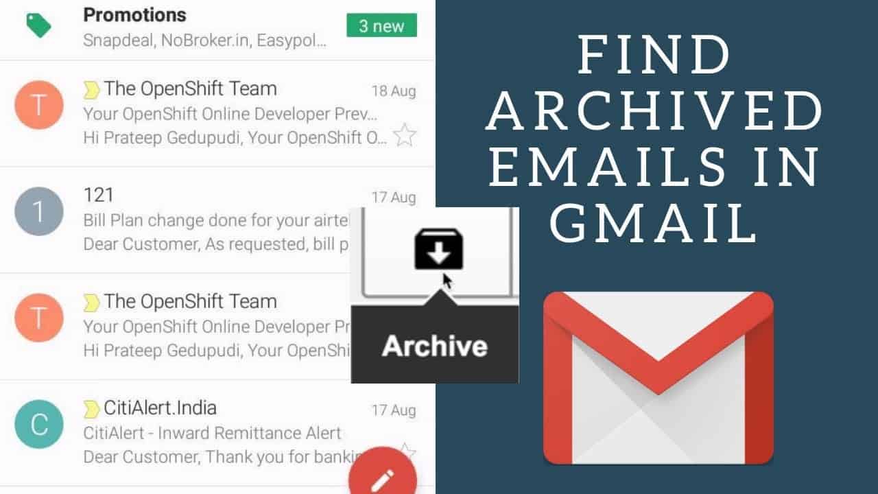 How to Find Archived Emails in Gmail