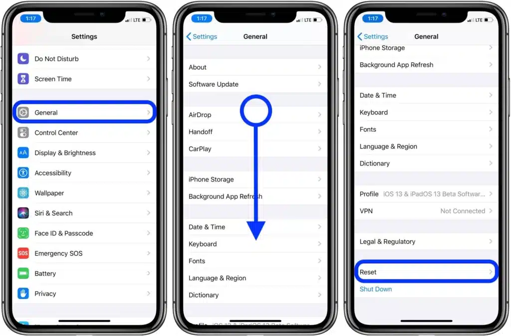 Reset Your iPhone Settings