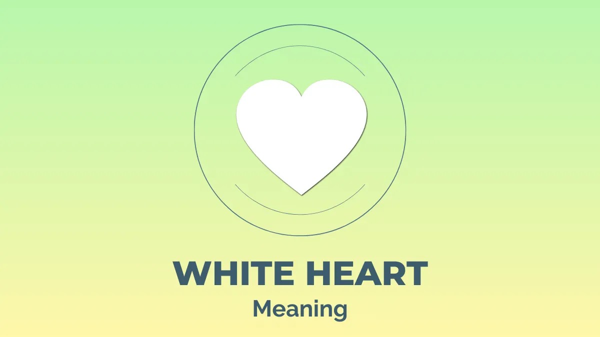 White Heart emoji mean