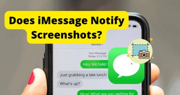 does imessage notify when you screenshot