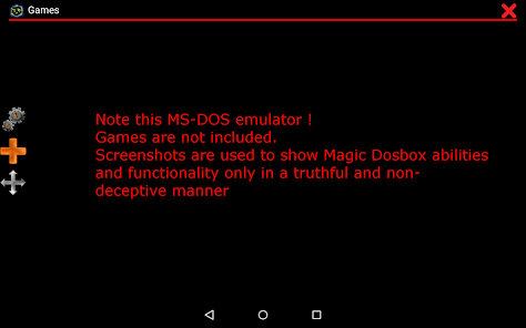 Android Emulating MS DOS with DOSBox