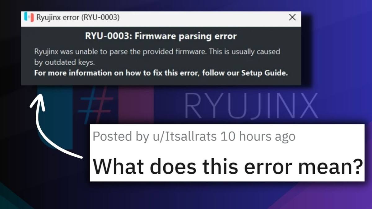 How to Fix Ryujinx Firmware Parsing Error