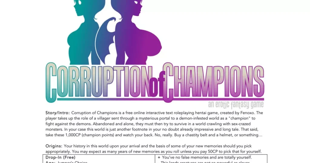 Corruption of Champions