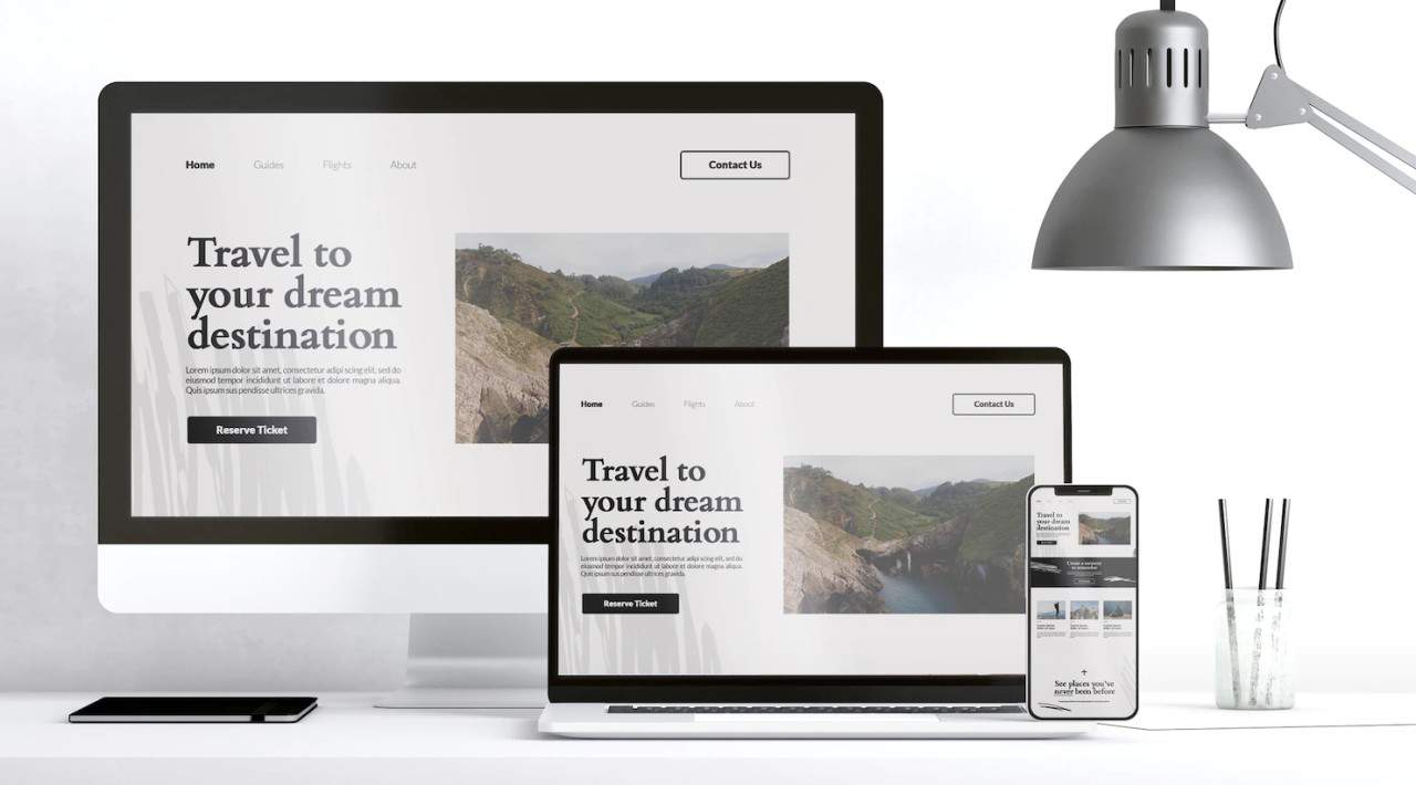 Website at Different Screen Resolutions