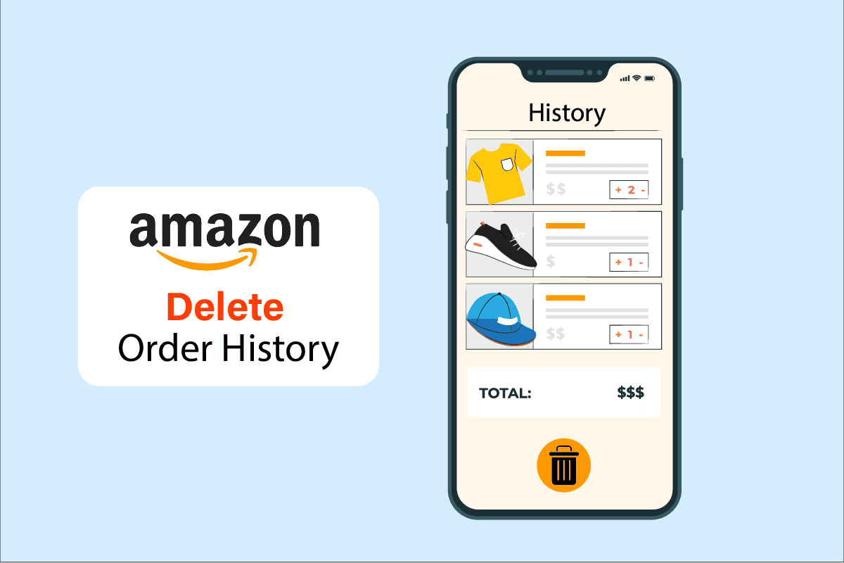 how to delete order history on amazon