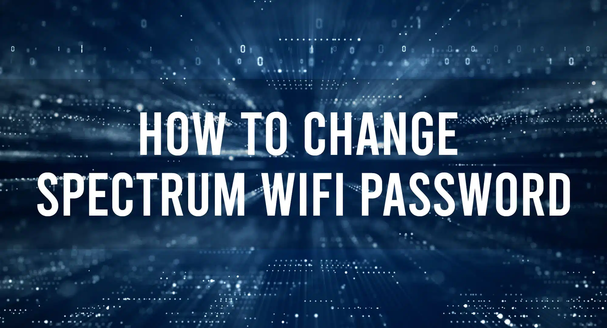 how to change spectrum wifi password
