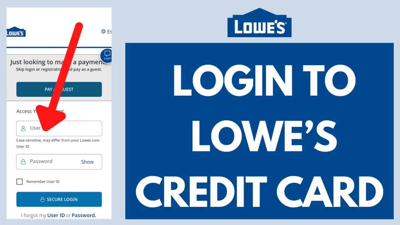lowes credit card login
