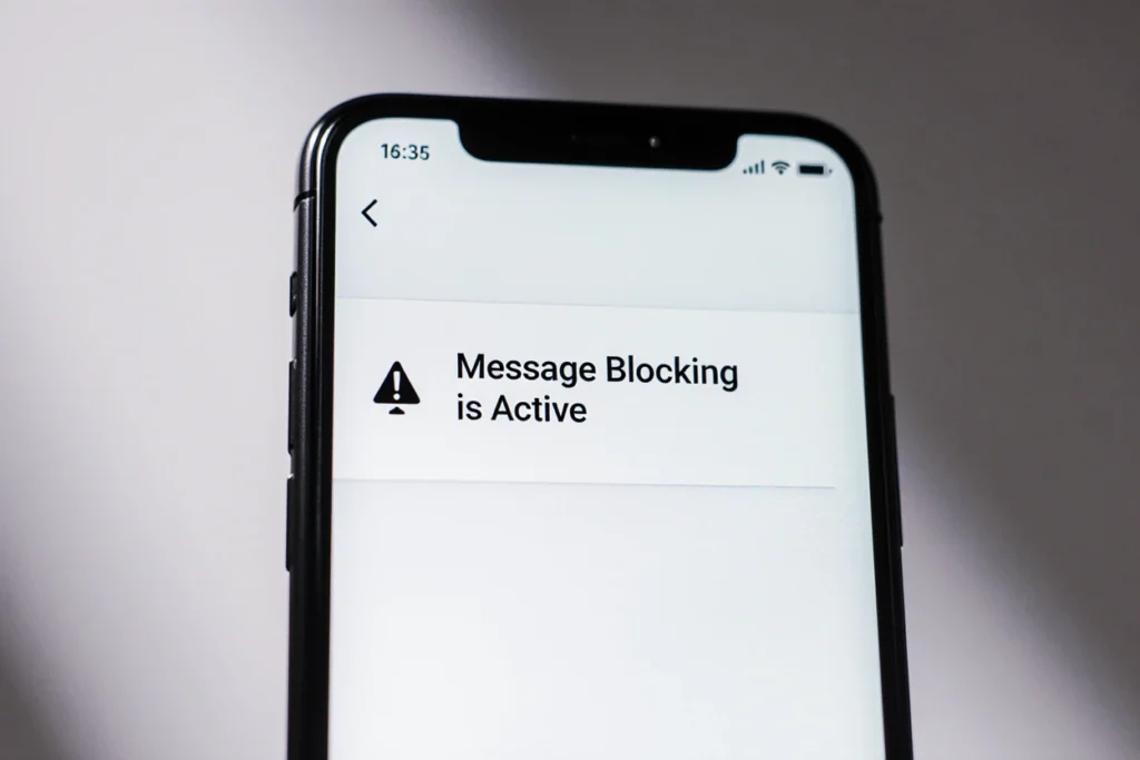 Message Blocking Is Active